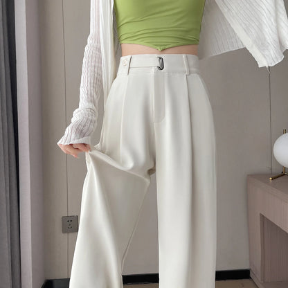 Casual Wide Leg Office Pants