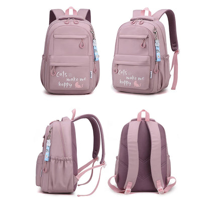 Girl School Bag Backpack Back Pack Pink Schoolbag Kids