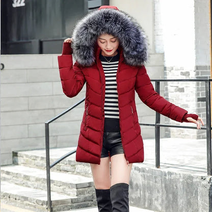 Slim Cotton Padded Thicken Long Coat