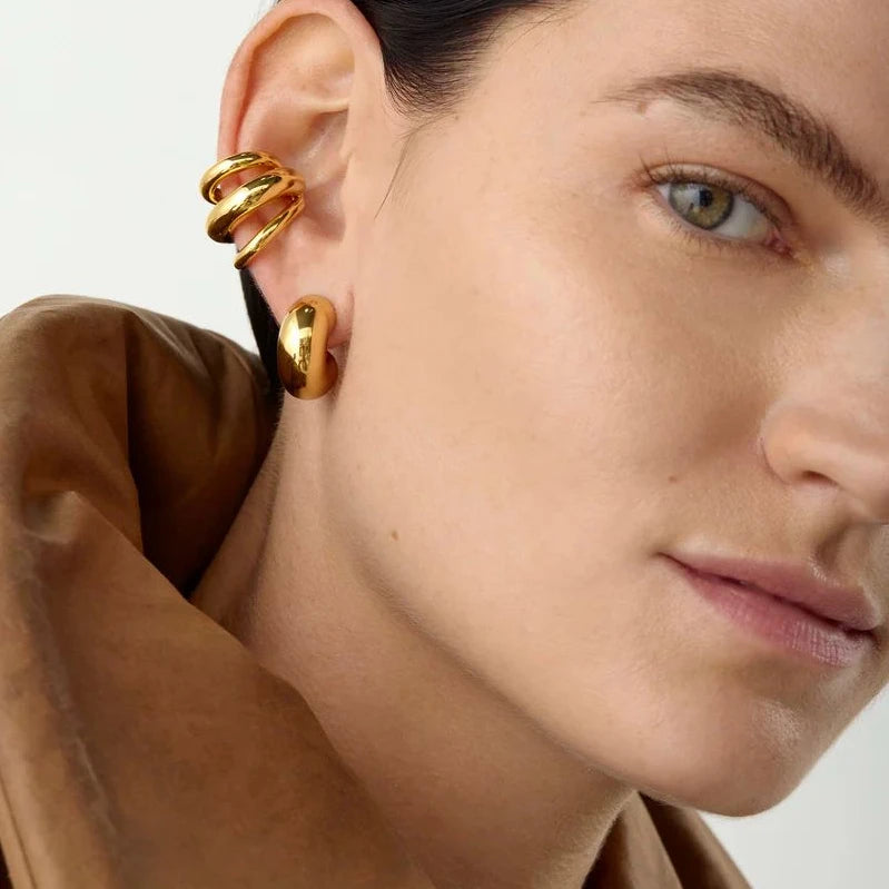 DANA 18K Gold Color Stainless Steel Earring