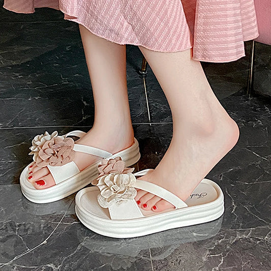 DANA Two-Tone Floral Sandals