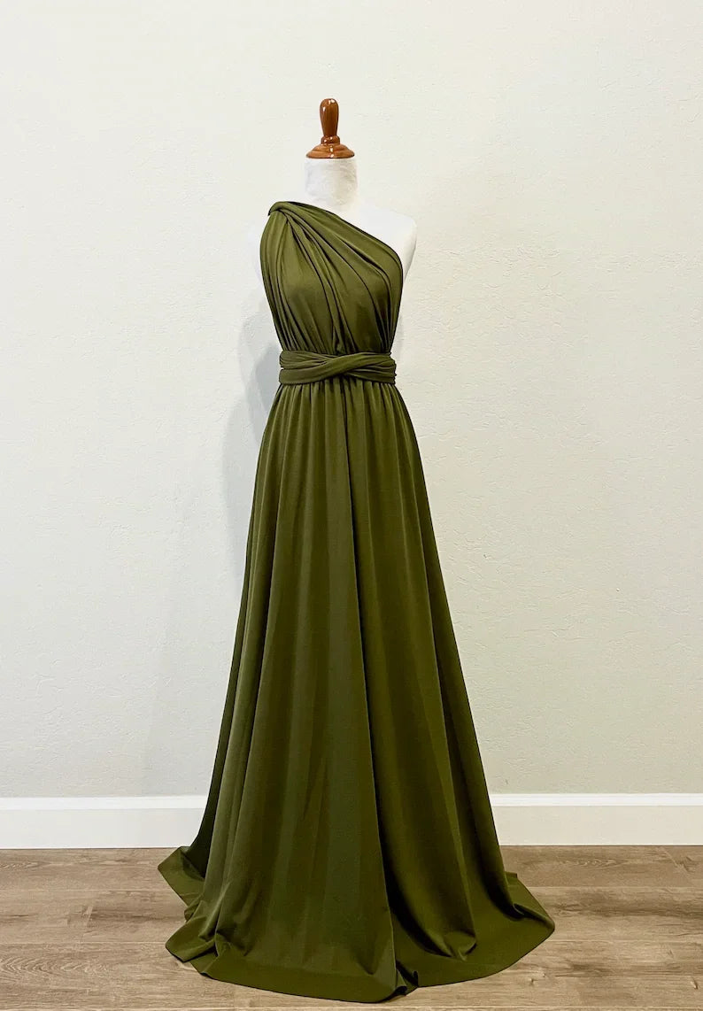 Rust Bridesmaid Dress Infinity Multiway Maxi Bridesmaid Dress