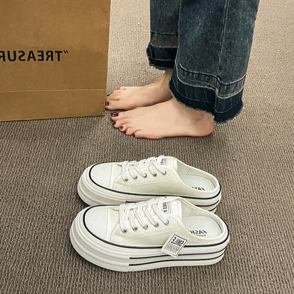 Thick Canvas Bottom Sneakers