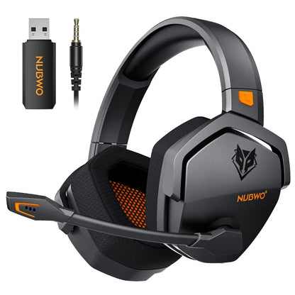 Dual Wireless Gaming Headphones 2.4GHz Bluetooth 5.3 Headsets Gamer with Microphone