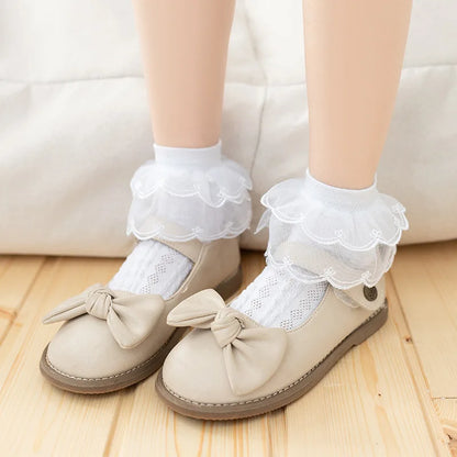 Baby White Lace Cotton Soft Socks