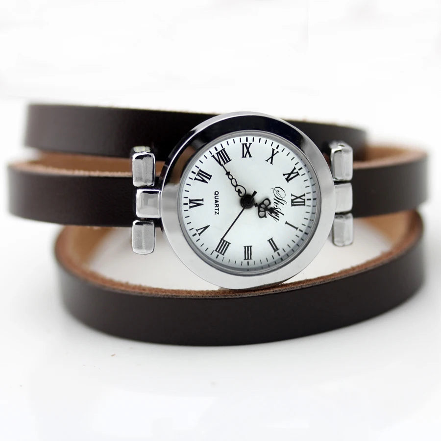 Long Leather ROMA Vintage Watch