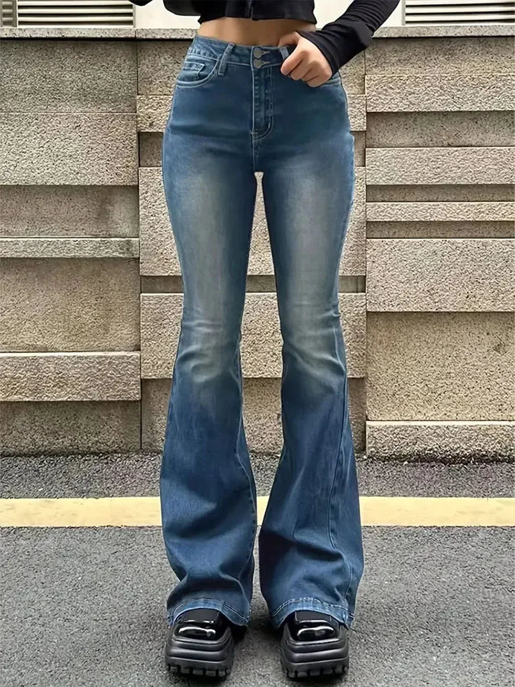 Flare Stretch Moustache Skinny Jeans
