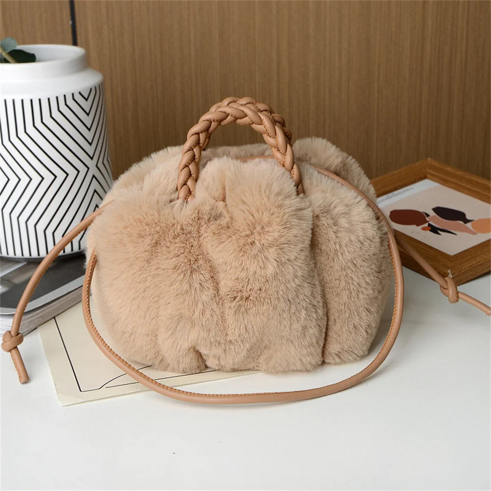 Crossbody Pumpkin Plush Bag Cute Tote Bags