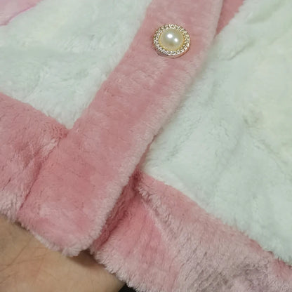 Thickened Warm Pink Peach Coral Velvet Pajamas