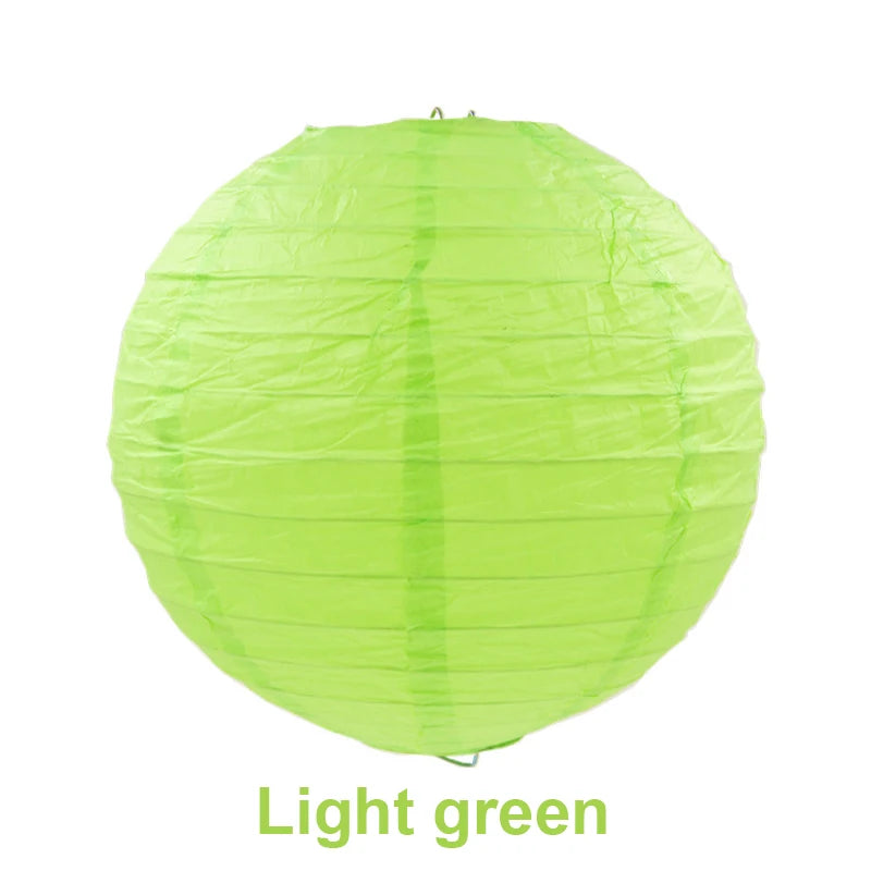 10/15/20/25/30cm Round Chinese Paper Lanterns Birthday Wedding Decor Gift