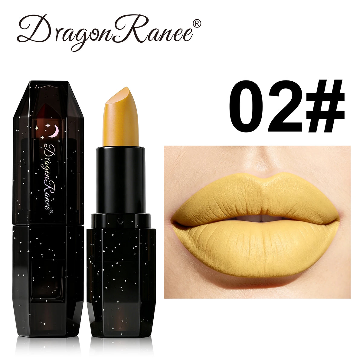 Matte Dark Purple Green Lipstick Waterproof White Black Velvet Lip Stick