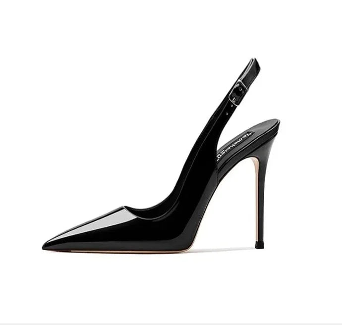 Sexy ultra-high heels leather shoes
