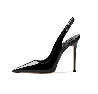 Sexy ultra-high heels leather shoes