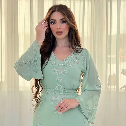 Polyester Muslim Long Sleeve Long Abaya
