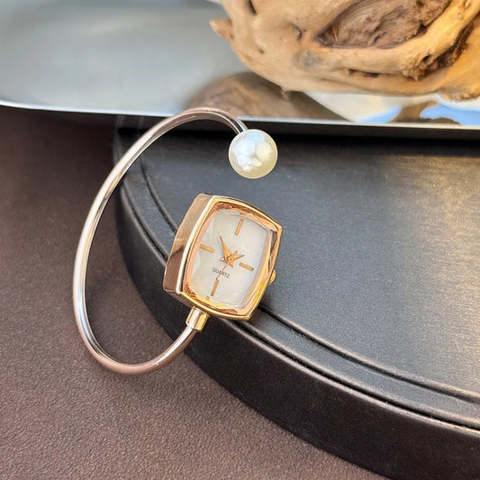 Big Diamond Bracelet Small Sugar Cube High-end Sense niche Quartz Watch
