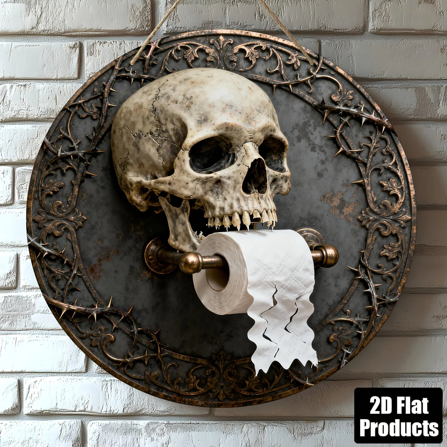 Golden Shower Head Sign  Bathroom Decor