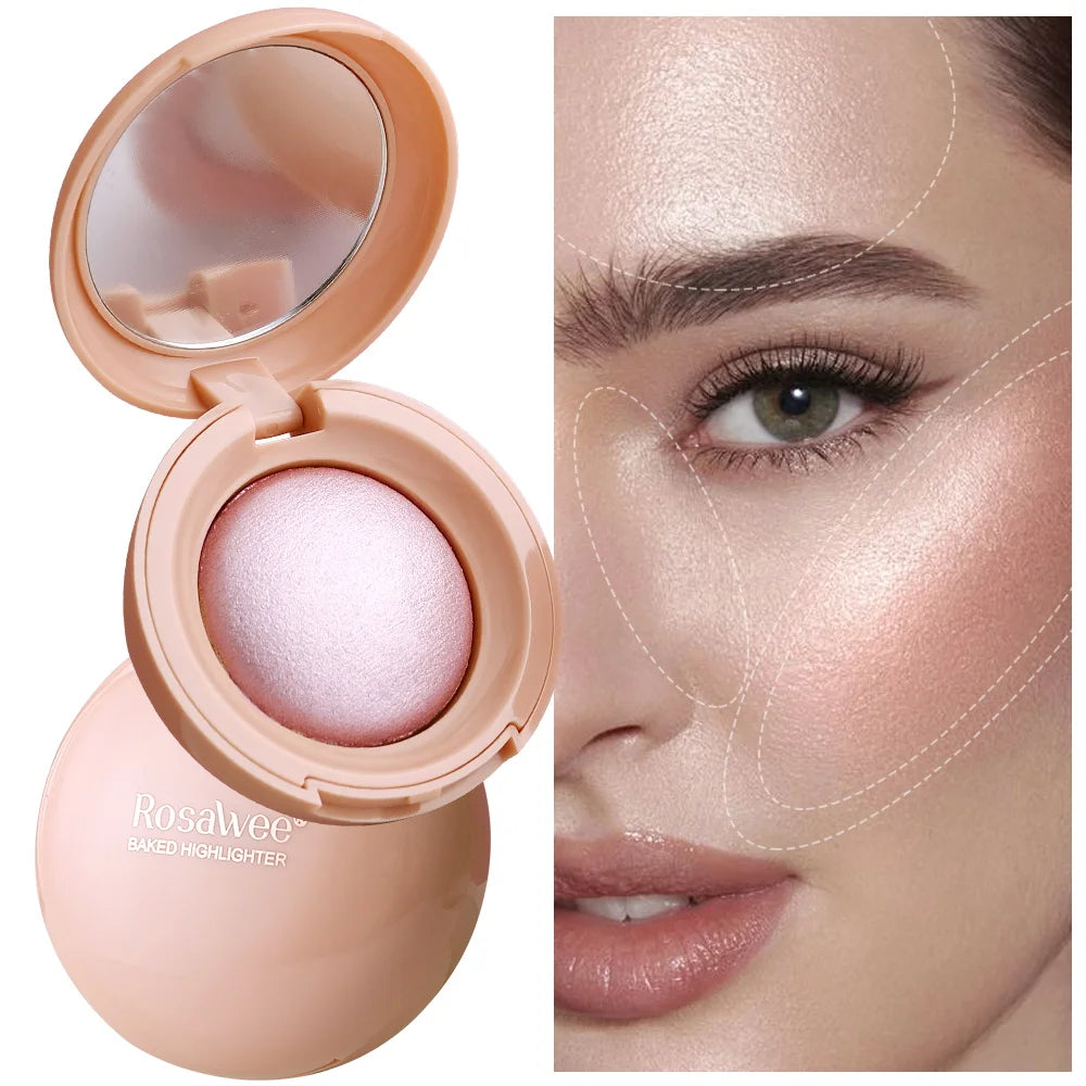 Long-lasting waterproof fine shimmer highlighter