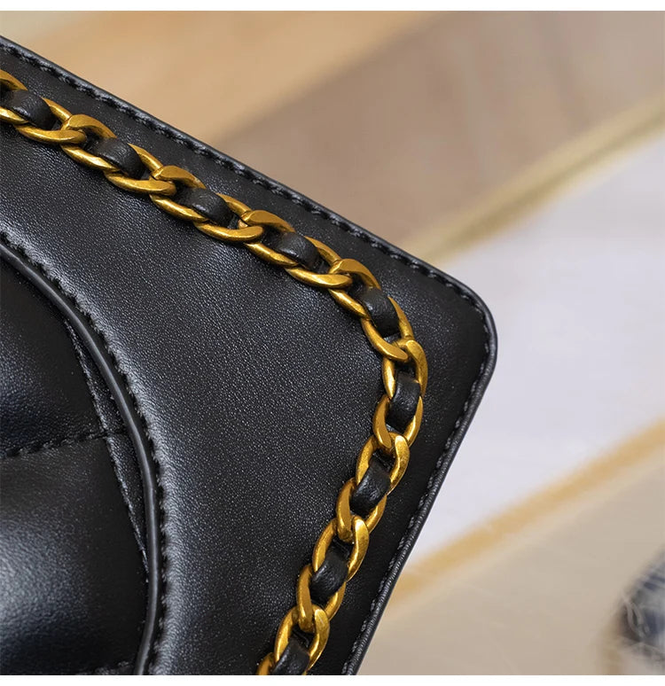 genuine leather underarm bag