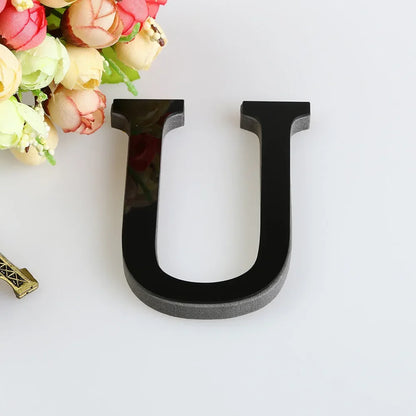 26 Letters DIY 3D Mirror Acrylic Wall Sticker