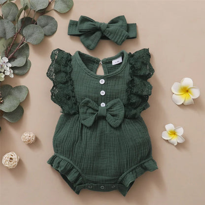 0-18 Months Old Newborn  Sleeveless Jumpsuit