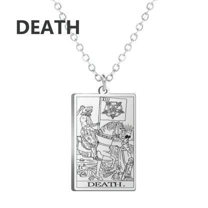 Stainless steel Classic Tarot Pendant Necklace