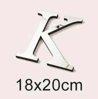 20cm Big Size 3D English Letters Acrylic Mirror