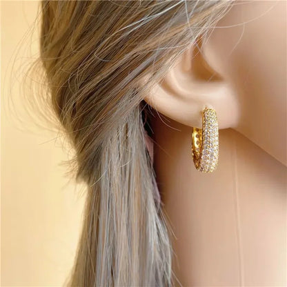 Dana Gold Color Hoop Earrings