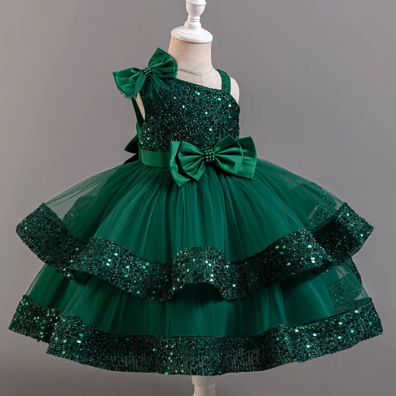 Flower Sequins Short Sleeveless Costume Cosplay