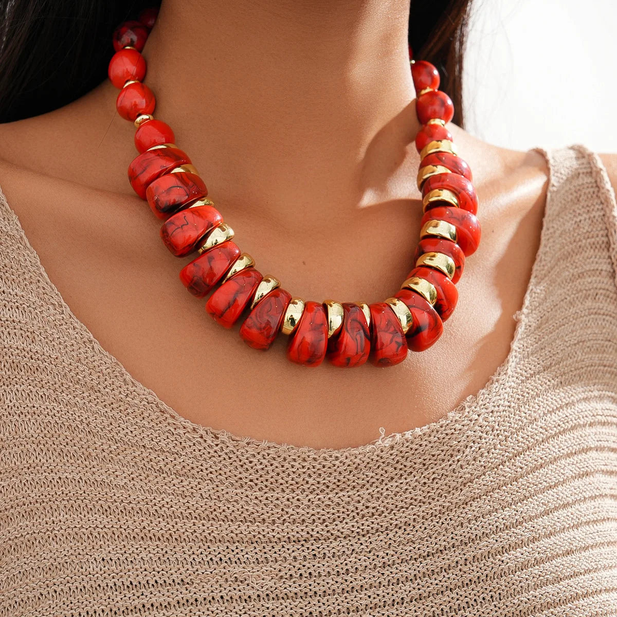 Bohemian Acrylic Choker Necklaces