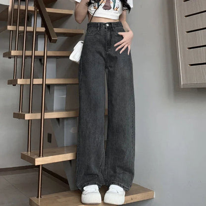 Wide Leg Jeans High Waist Pants