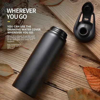 1-15PCS Portable Stainless Steel Bicycle Water Bottle
