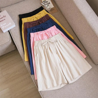Casual Cotton High Waisted Pants