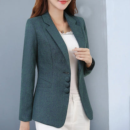 Slim Single Breasted Business Blazer Coats