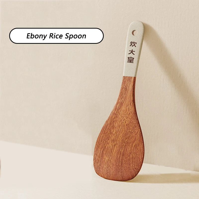 Ebony Wood Spatula Non Stick Pan