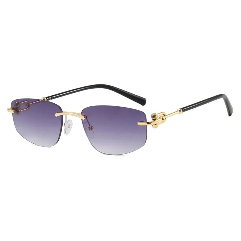 Sunglasses INS Popular Frameless Irregular Polygon Sunglasses
