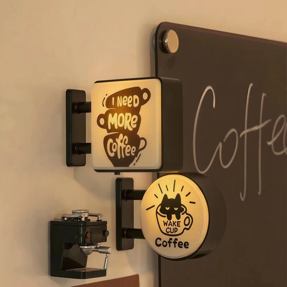 Mini Lightbox Fridge Magnet Coffee