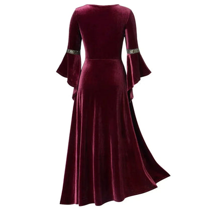 Halloween Costumes Long Sleeve Medieval Cosplay Dress