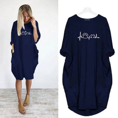 Long Sleeved Plus Size Dress
