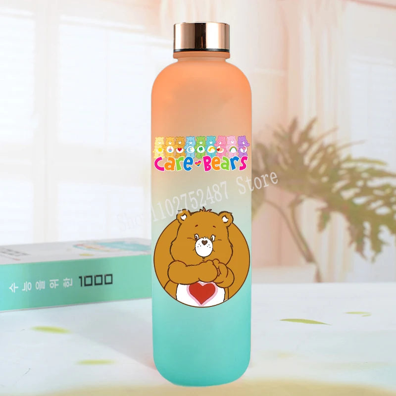 Cute Care Bears Water Bottle Outdoor Sports Kawaii Cup