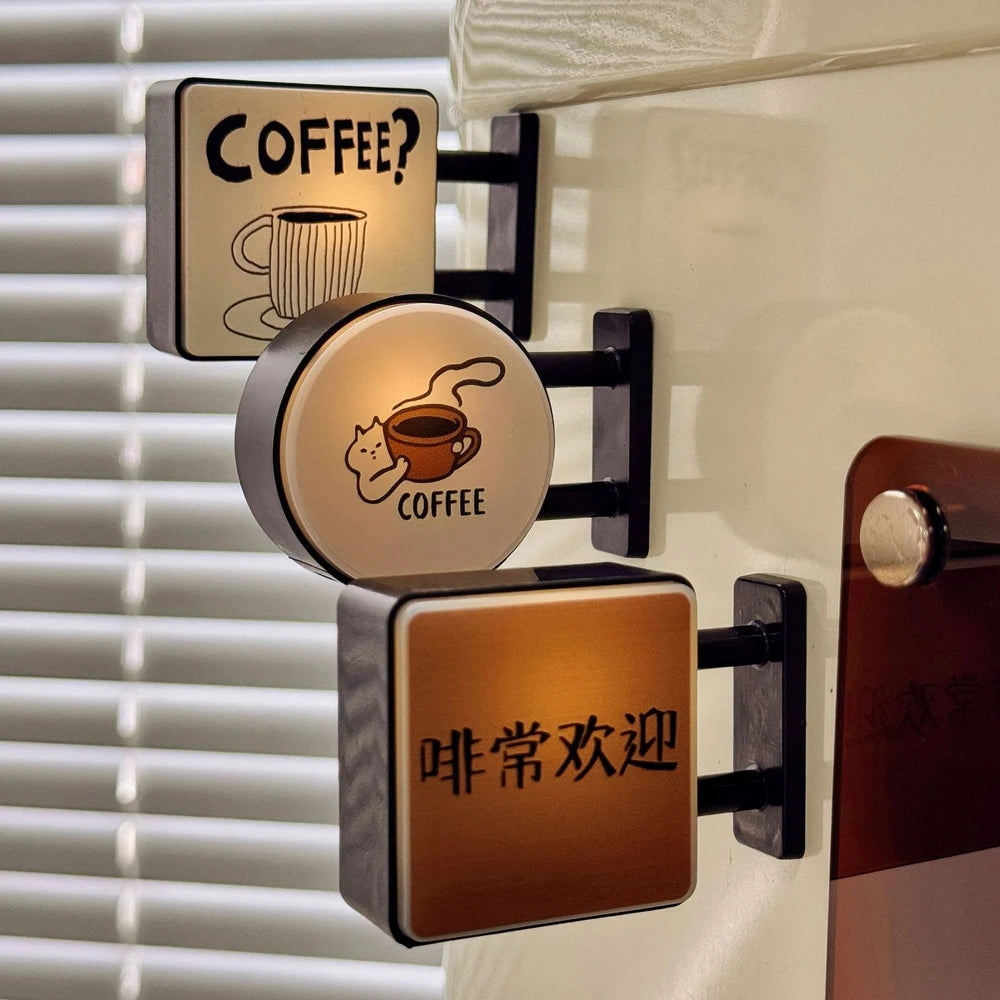 Mini Lightbox Fridge Magnet Coffee