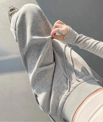 Sports slimming straight wide leg pants