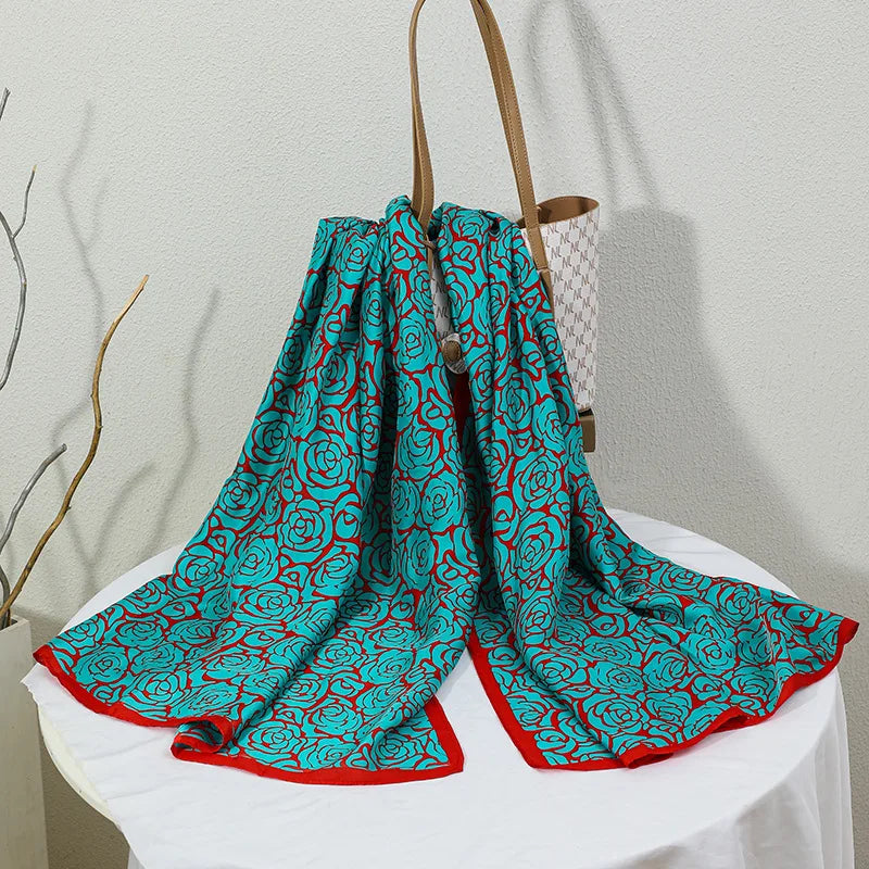 180*90cm Luxury Classic Sun Protection Silk Scarves Silk Shawl