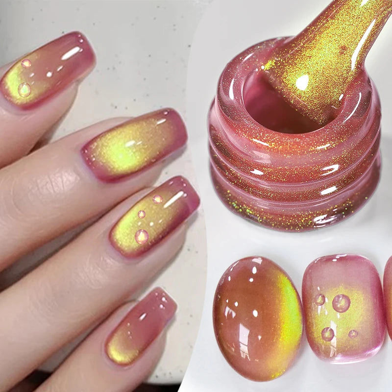 10ml Brown Purple Black Red Cat Magnetic Gel Polish Manicure Soak Off