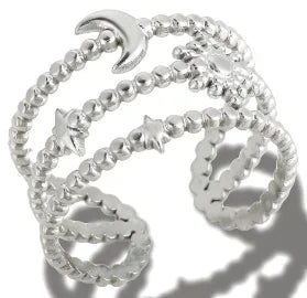 DANA Three-dimensional M Letter Ring