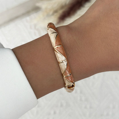Round Bangles Exaggerated Geometric Wide Cuff Bracelets Hip Hop