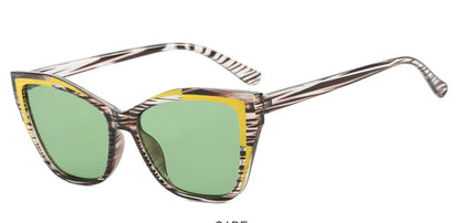 Vintage Square Cat Eye Rectangle Sunglasses