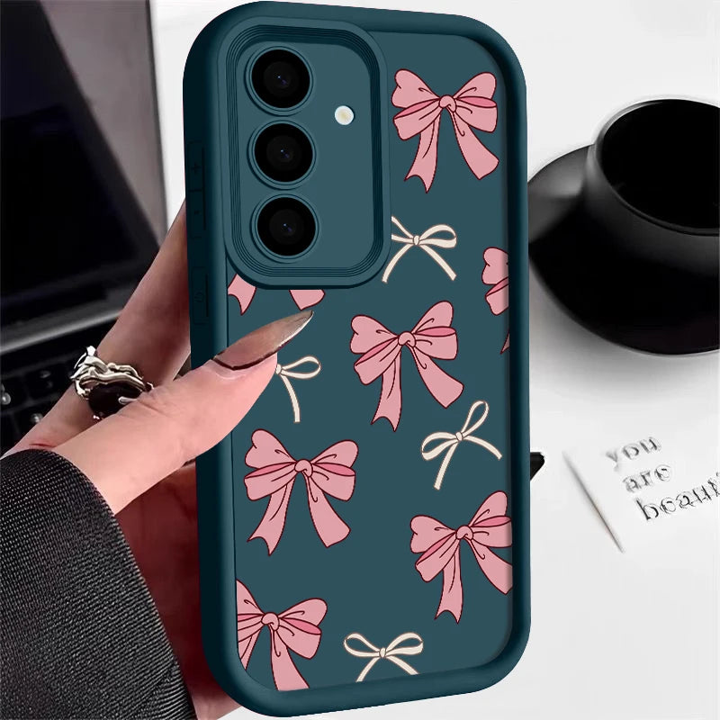 Bow Tie Silicone Case For Samsung Galaxy Cover
