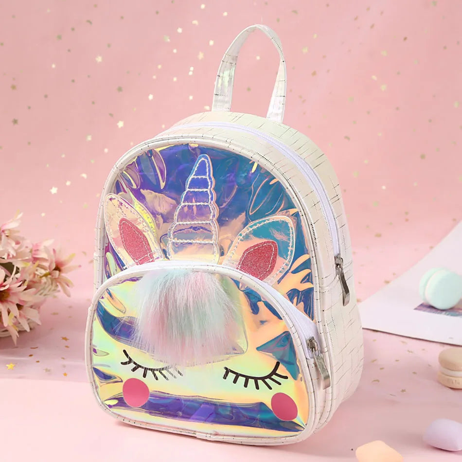 Cartoon School Book Bag Cute 3D Fur Backpacks