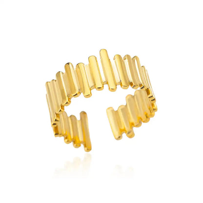 خواتم من الفولاذ المقاوم للصدأ على شكل زهرة من الزركون الأبيض