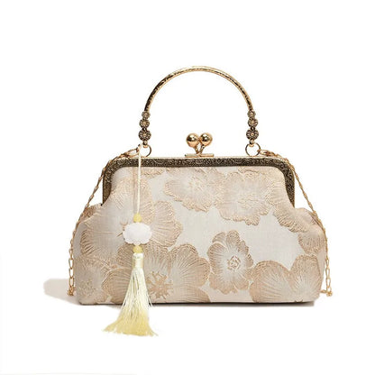 Chinese Style Shoulder Elegant Handbag Retro Small Square Bag